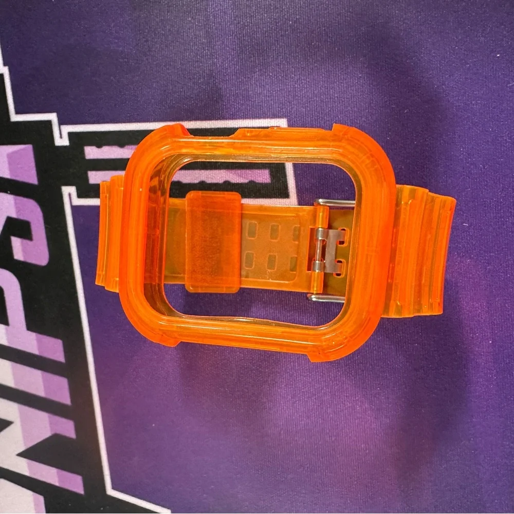 Orange Transparent Smartwatch Case